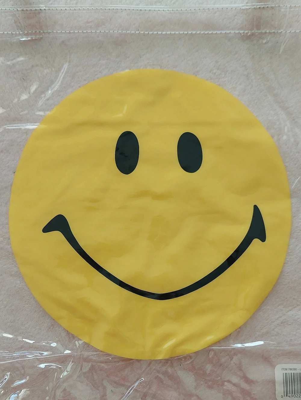 Clear Multiuse Tote Bag with Yellow Smiley Face -NWT
